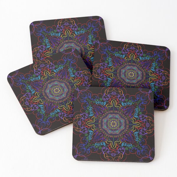 Item preview, Brilliant on black mandala designed and sold by MamaODea.