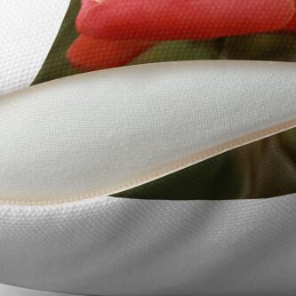 Alternate view of Coral & Pink Rose Throw Pillow