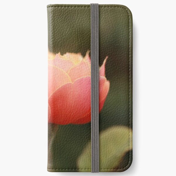 Coral & Pink Rose iPhone Wallet