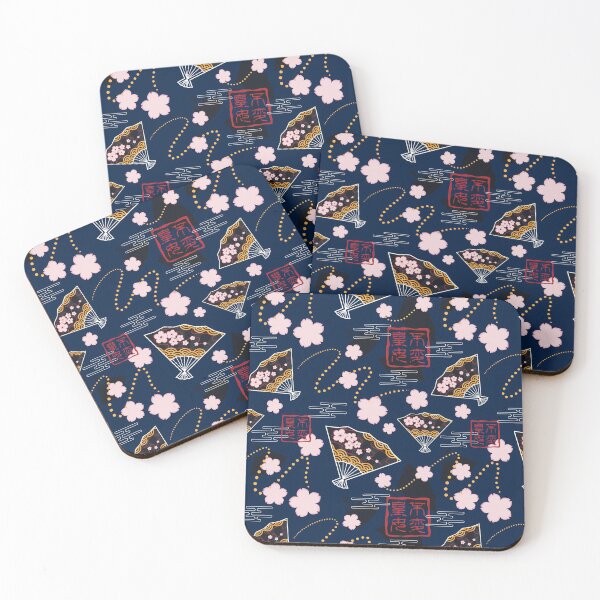 Item preview, Asian Fans in Blue designed and sold by Sarinilli.
