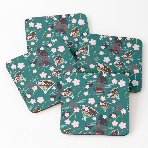 Item preview, Asian Fans in Teal designed and sold by Sarinilli.