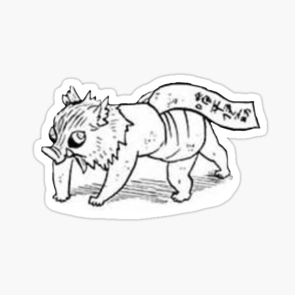 Baby Inosuke Sticker By Lpartistic Redbubble