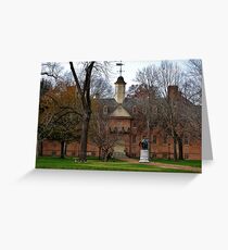 William and Mary Greeting Card