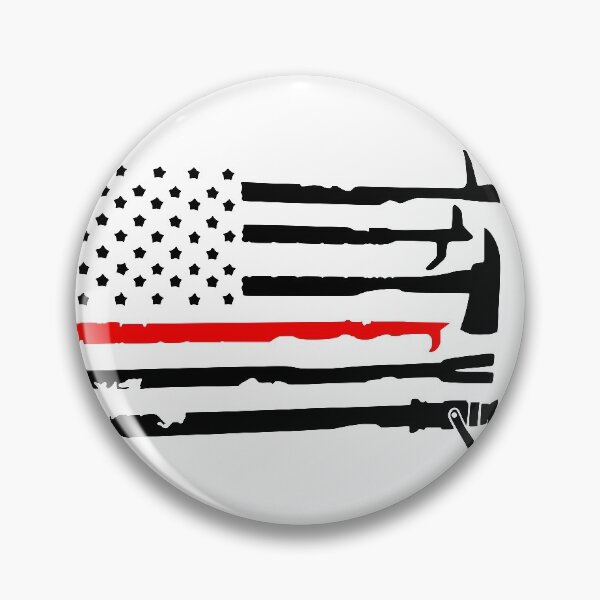 Item preview, USA FIRE FLAG with Tools   designed and sold by Rainey Grey + Co.