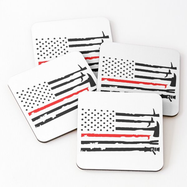 Item preview, USA FIRE FLAG with Tools   designed and sold by Rainey Grey + Co.