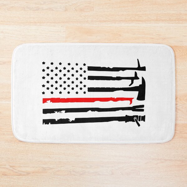 Item preview, USA FIRE FLAG with Tools   designed and sold by Rainey Grey + Co.