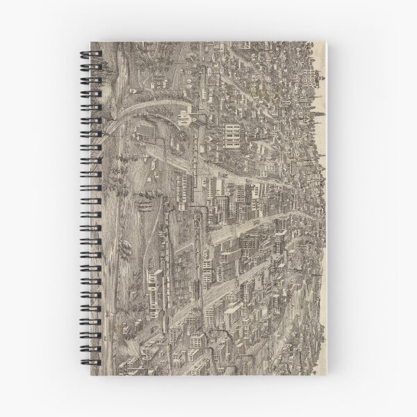 Item preview, Vintage Pictorial Map of Des Moines Iowa (1875) designed and sold by BravuraMedia.