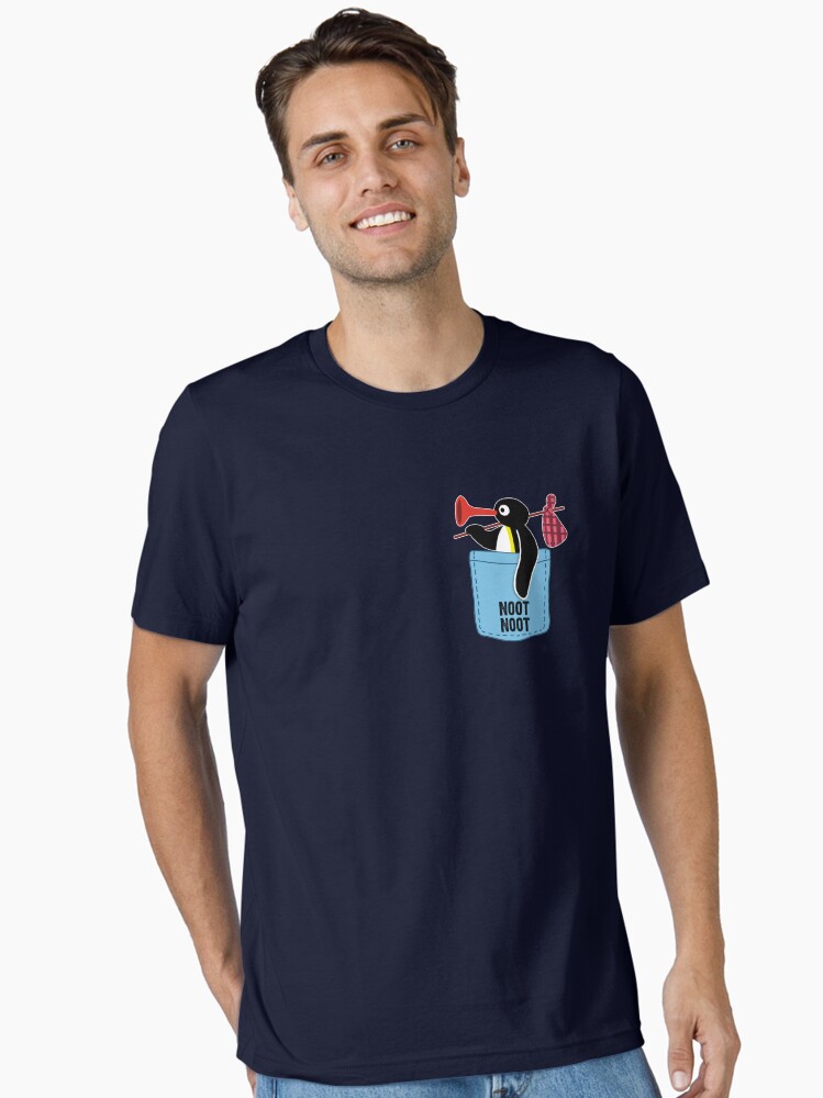 Imagen 1 de 7, Camiseta esencial con la obra Pingüino Noot Noot, diseñada y vendida por samer11.
