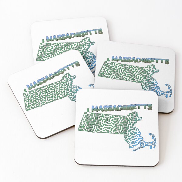 Item preview, Esquema del estado de Massachusetts Laberinto y laberinto designed and sold by gorff.