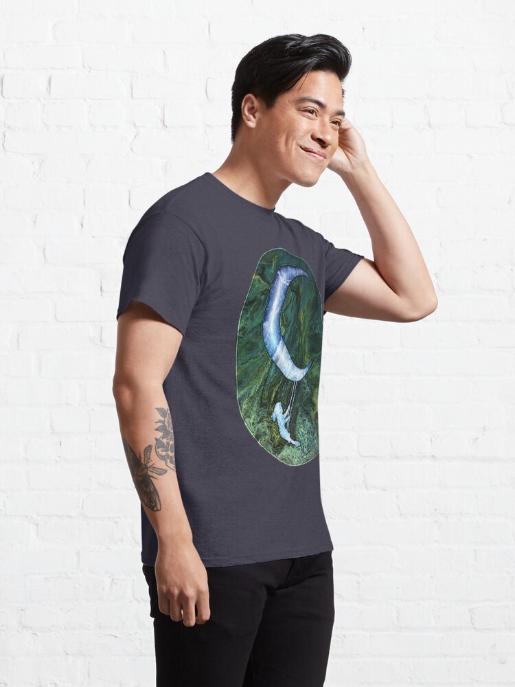 Alternate view of Girl Swinging On Moon Classic T-Shirt