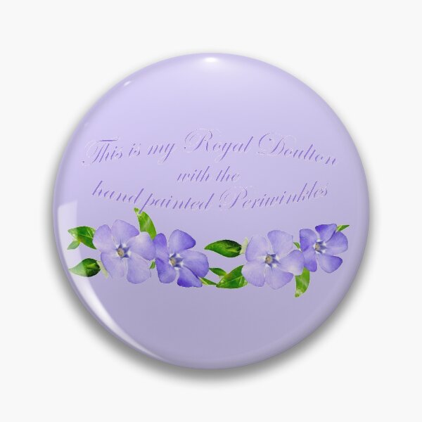 Item preview, Royal Doulton with Hand Painted Periwinkles designed and sold by Frankie Cat Photography.