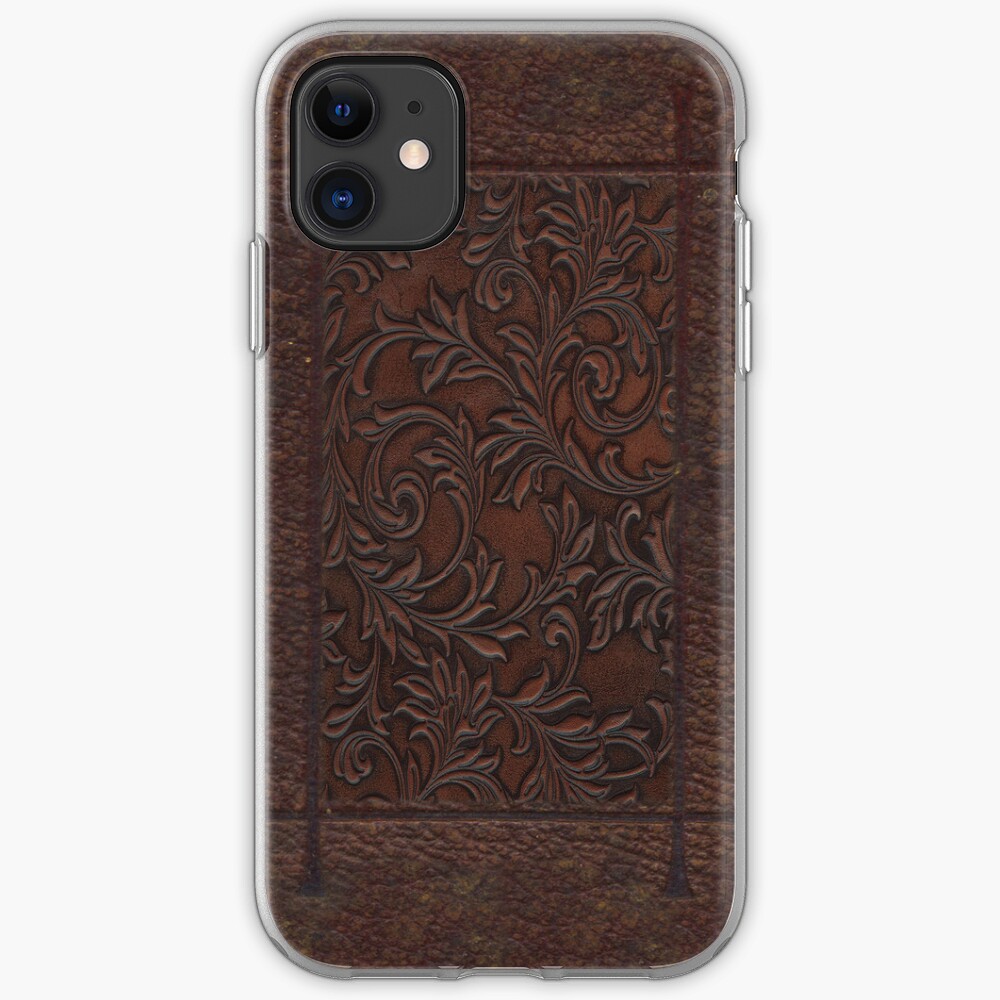 "Leather Embossed Floral" iPhone Case & Cover by goodedesign Redbubble