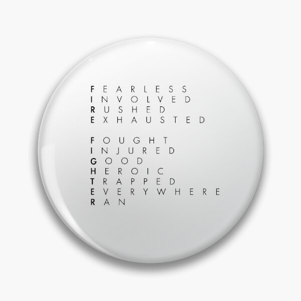 Item preview, Firefighter meaning words tipography designed and sold by Tropical Blood.