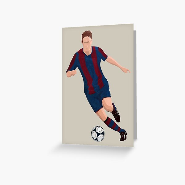 Virtual Soccer Player - BCN Team Greeting Card
