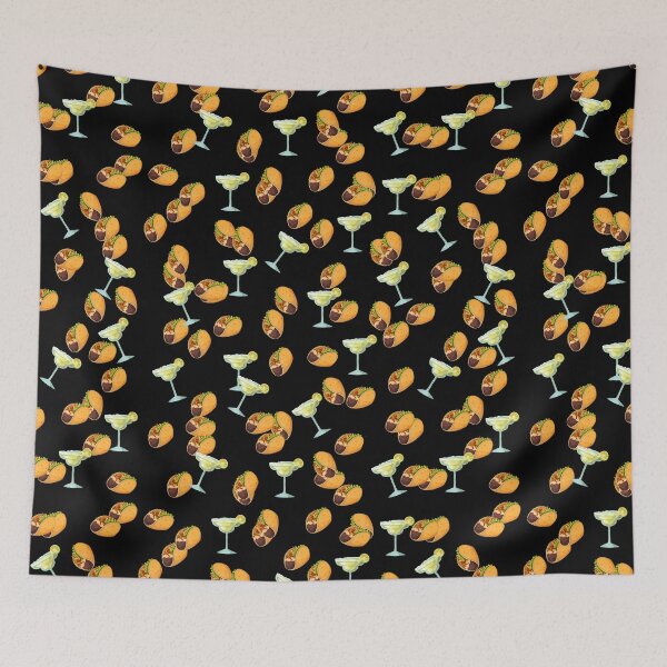 Item preview,  Margaritas and Tacos Fun Mexico Beach Design Black designed and sold by ColorFlowArt.