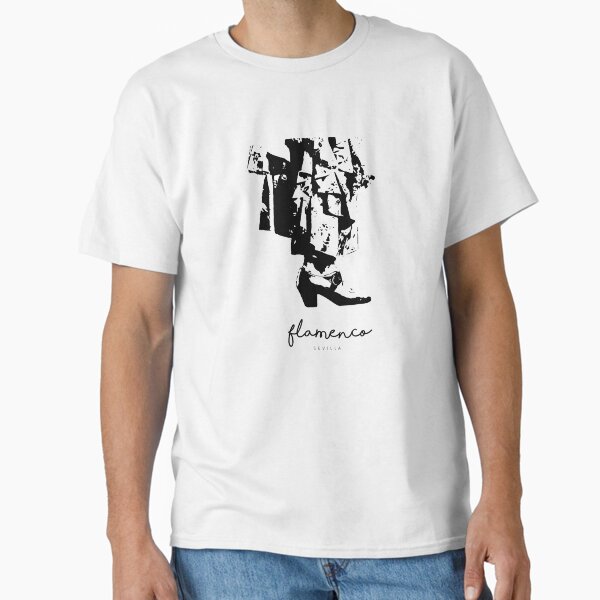 Vista previa del artículo con la obra «Diseño minimalista flamenco sevilla», diseñado y vendido por Tropical Blood.