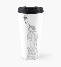 Taza de viaje Statue of Liberty Blueprint