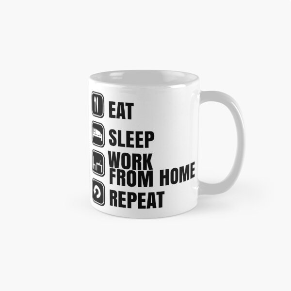 Item preview, Eat sleep work from home repeat designed and sold by LukeRosenberg.