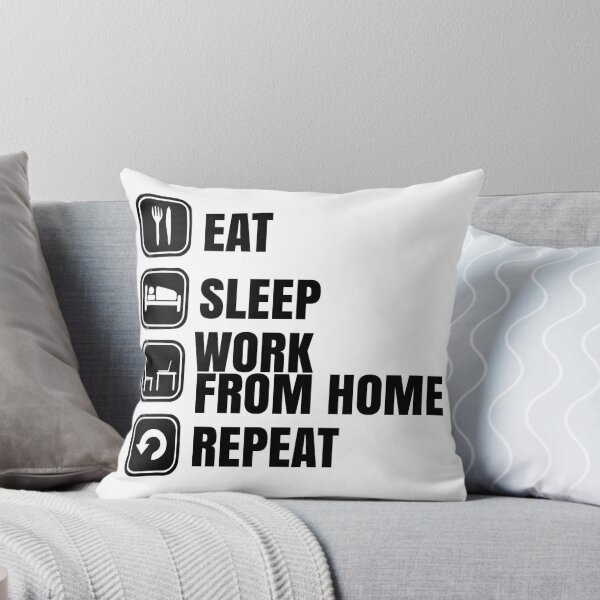 Item preview, Eat sleep work from home repeat designed and sold by LukeRosenberg.