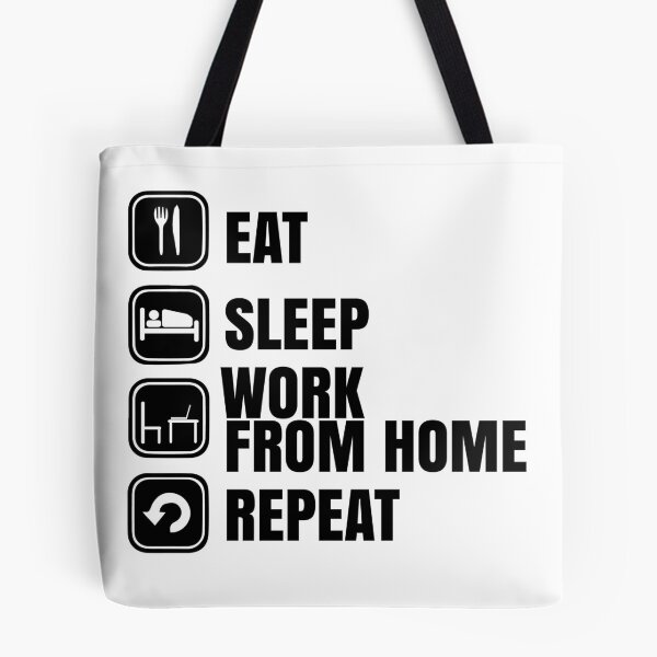 Item preview, Eat sleep work from home repeat designed and sold by LukeRosenberg.