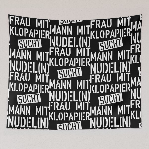 Item preview, 138 woman with toilet paper is looking for man with noodle noodle humor funny funny designed and sold by Margarita-Art.