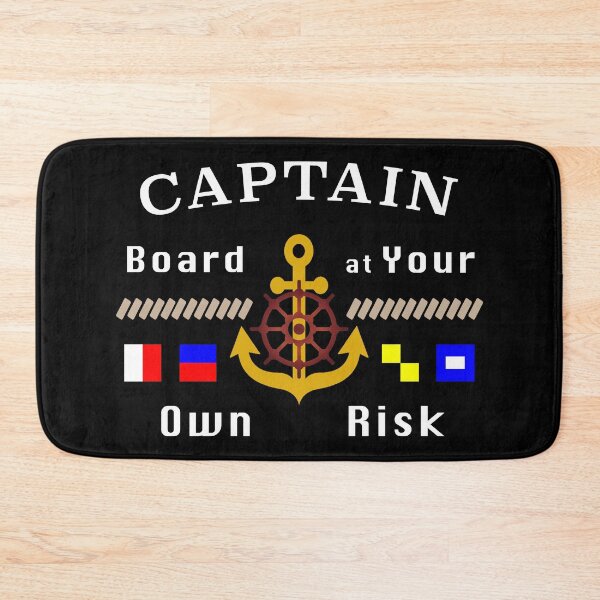 Item preview, Captain Board at Your Own Risk Motorboat Skipper. designed and sold by MAXXEXCHANGE.