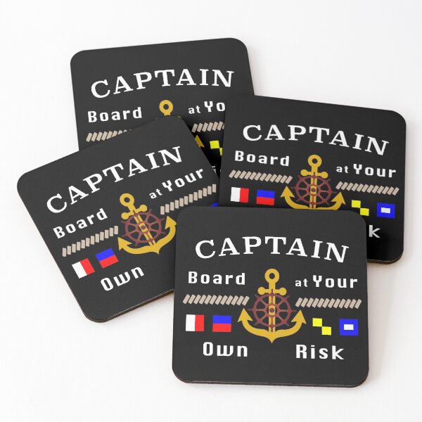 Item preview, Captain Board at Your Own Risk Motorboat Skipper. designed and sold by MAXXEXCHANGE.