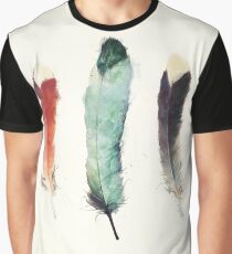Feathers Grafik T-Shirt