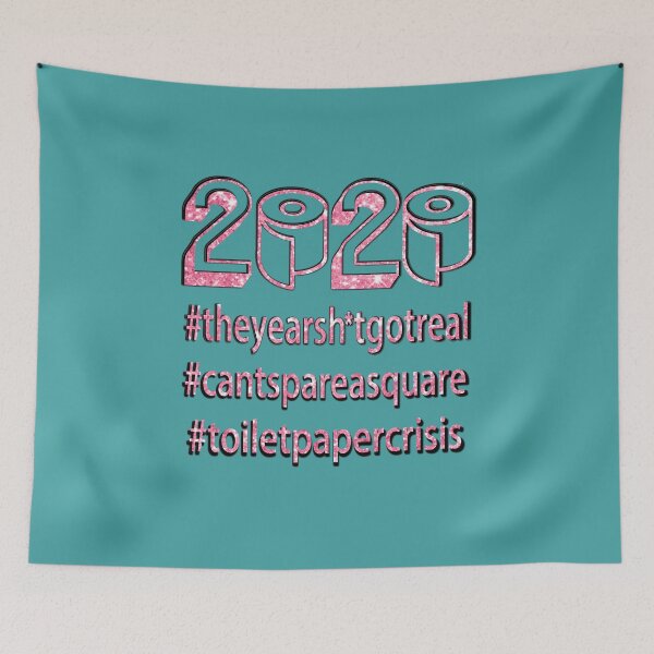 Item preview, Toilet Paper Crisis Shortage 2020 Hashtags Quarantine Glitter designed and sold by lorrinani.