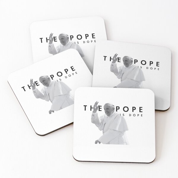 Item preview, THE POPE IS DOPE - Minimalist grey design  designed and sold by Tropical Blood.