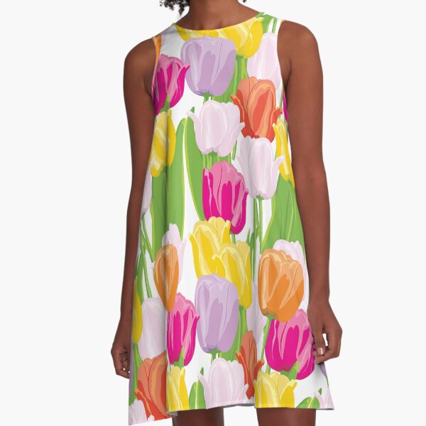 Tulips A-Line Dress