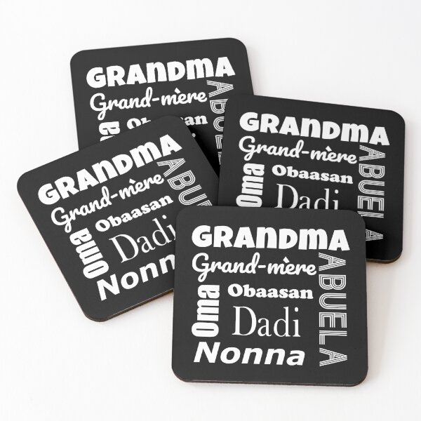 Item preview, Grandma in Different Languages - White designed and sold by ML-Design-Guy.
