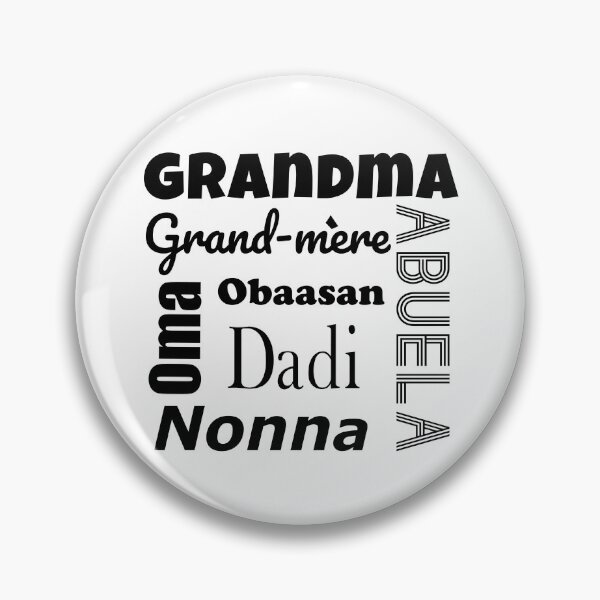 Item preview, Grandma in Different Languages - Black designed and sold by ML-Design-Guy.