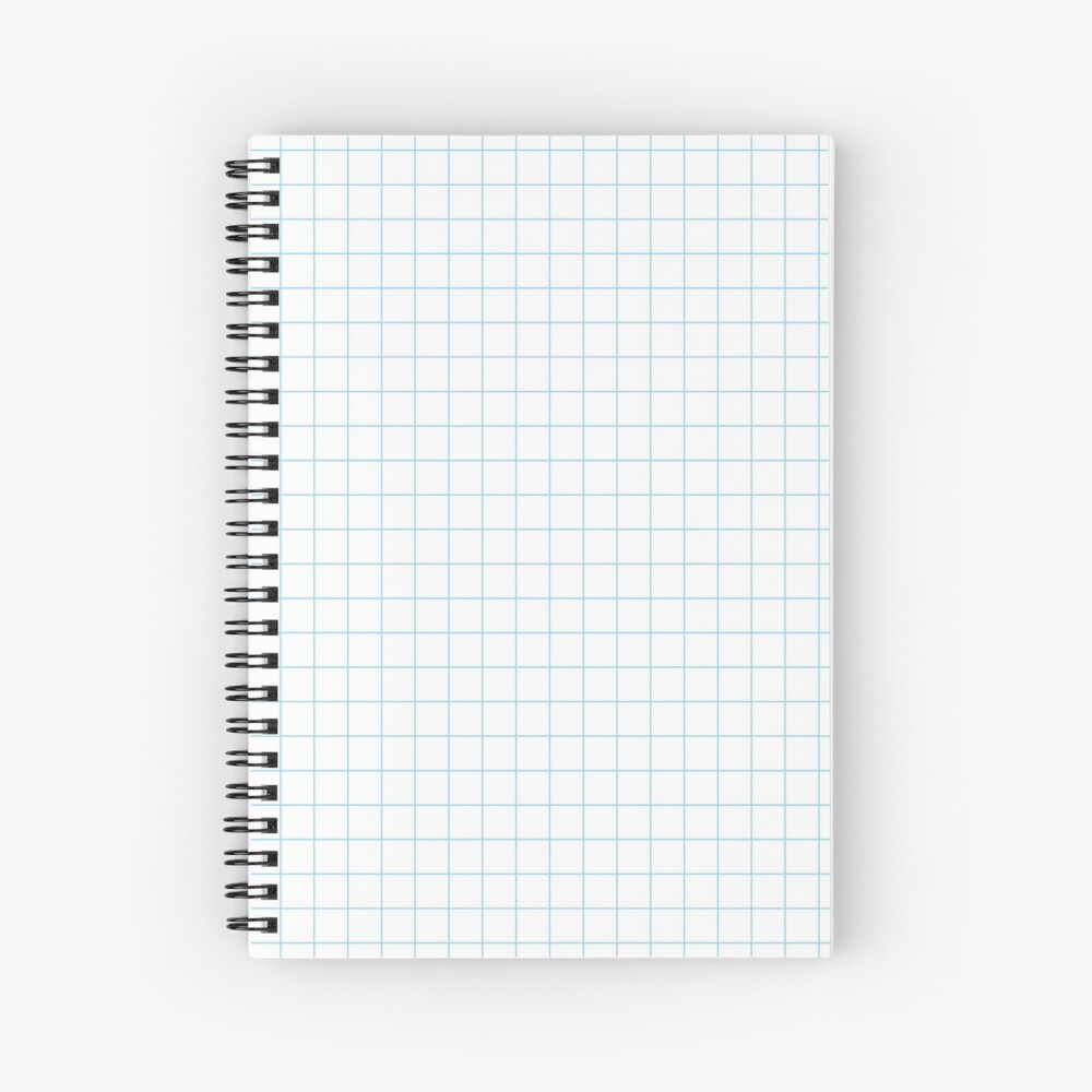 Original Blue And White Grid Paper Imitation Hd High Quality Online Store Spiral Notebook For Sale By Iresist Redbubble