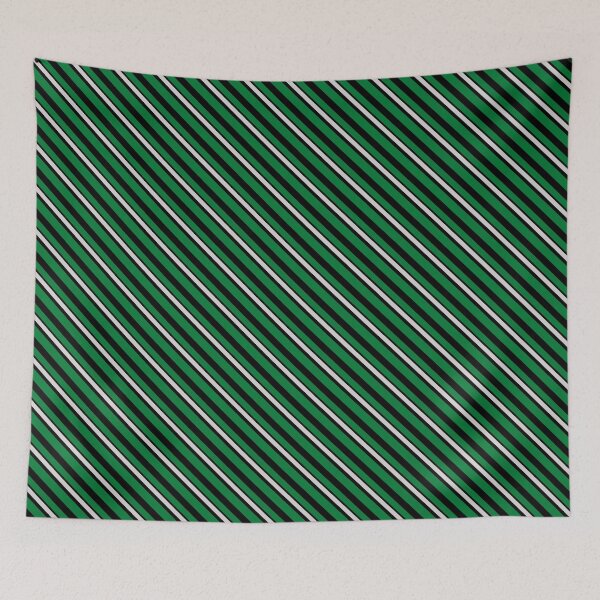 Item preview, Stripes (Large) - Green and Silver designed and sold by Sarinilli.
