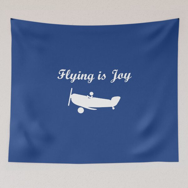 Item preview, Flying is Joy Airplane with Pilot Dark Monotone designed and sold by TinyStarAmerica.