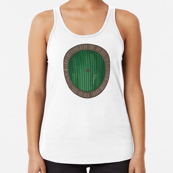 It's A Dangerous Business Going Out Your Door Racerback Tank Top