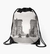 Mochila de cuerdas Vintage Fifth Avenue NYC Photograph (1908)