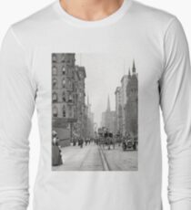 Camiseta de manga larga Vintage Fifth Avenue Photograph (1912)