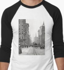 Camiseta ¾ bicolor para hombre Vintage Fifth Avenue Photograph (1912)