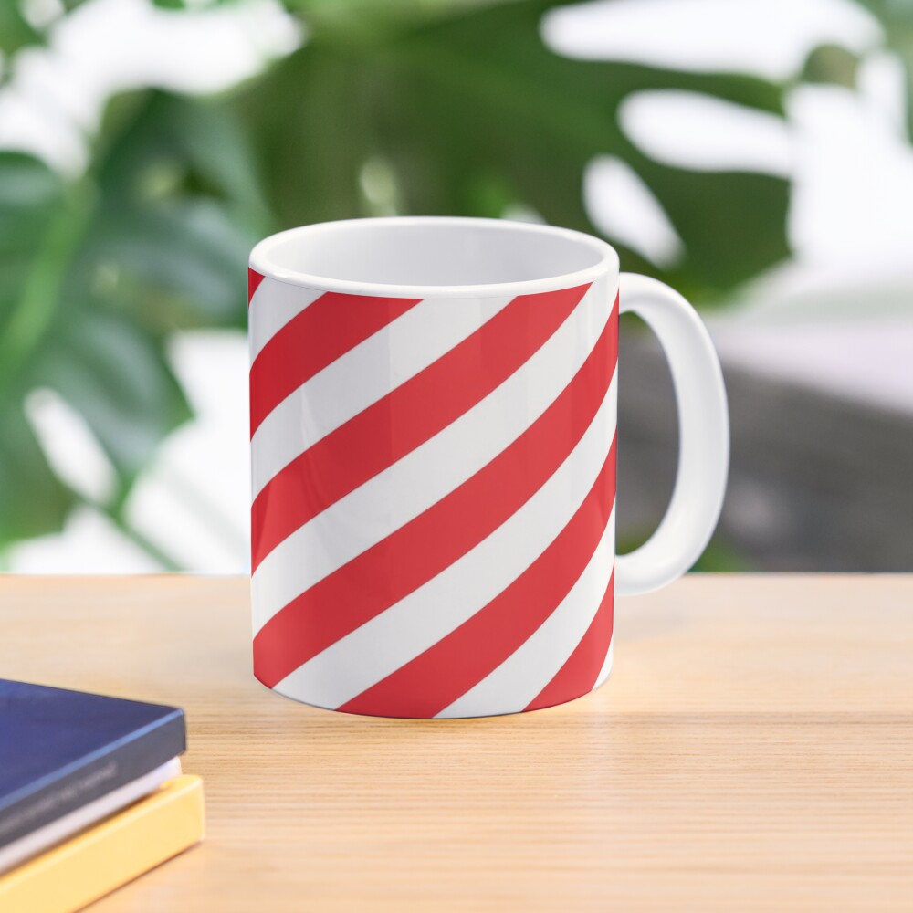 Candy Cane Mug with Red Stripes – MaryRoseYoung