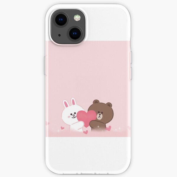 Korea LINE Friends x Helvetica Brown Cony Sally iPhone X 8 8 Plus Phone Case 