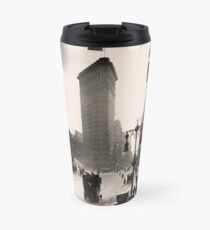 Taza de viaje Vintage Photograph of The NYC Flat Iron Building 2