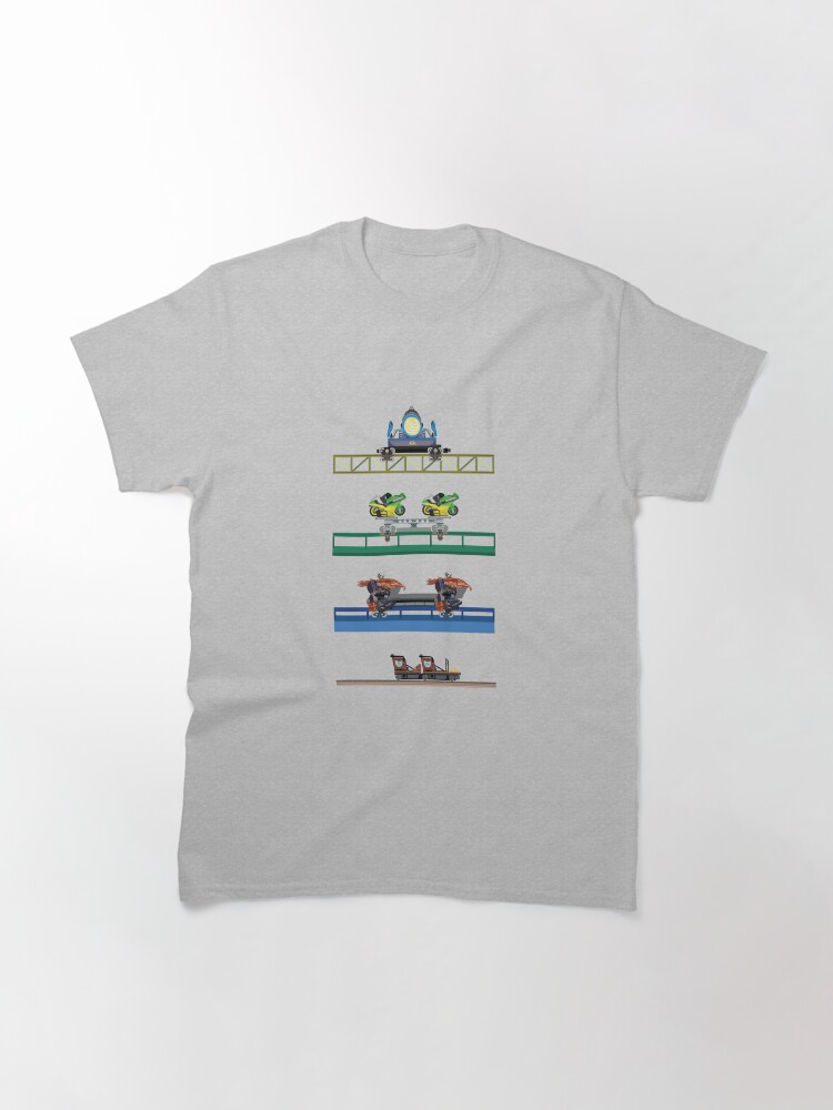 Alternate view of Toverland Coaster Cars Design Classic T-Shirt
