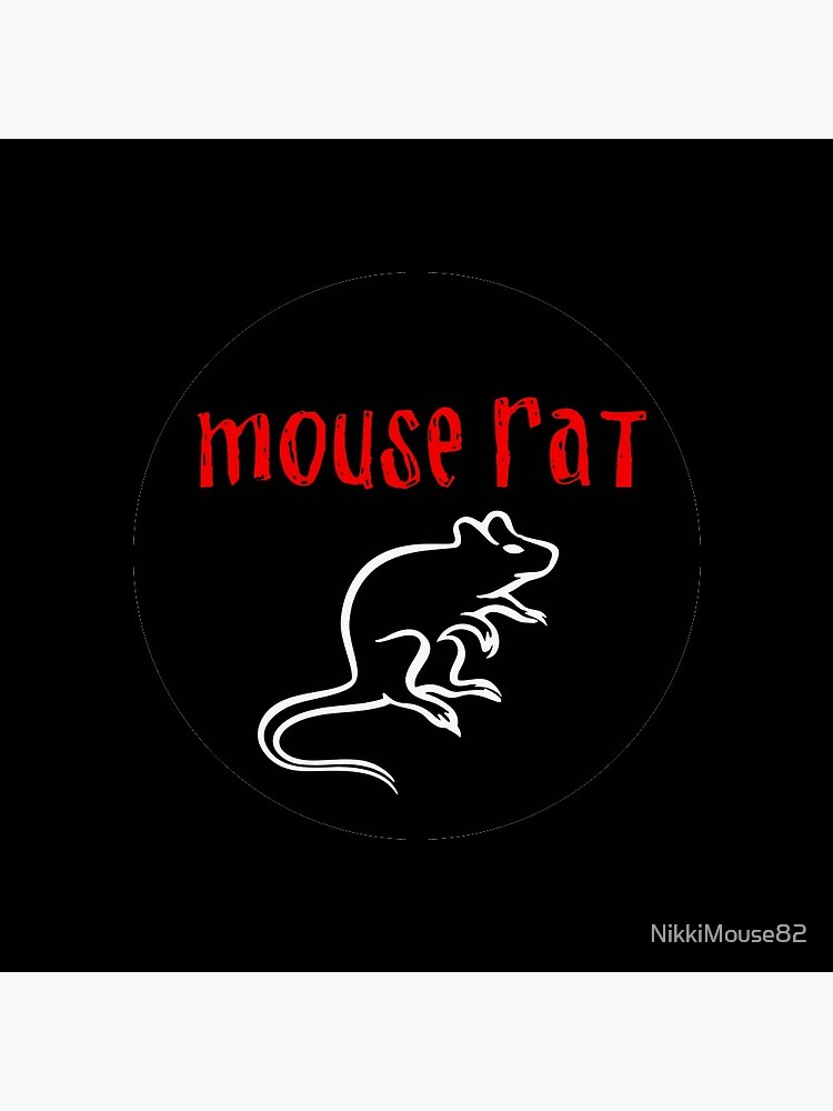 Thumbnail 3 of 3, Pin, Mouse Rat Logo - Parks and Rec designed and sold by NikkiMouse82.