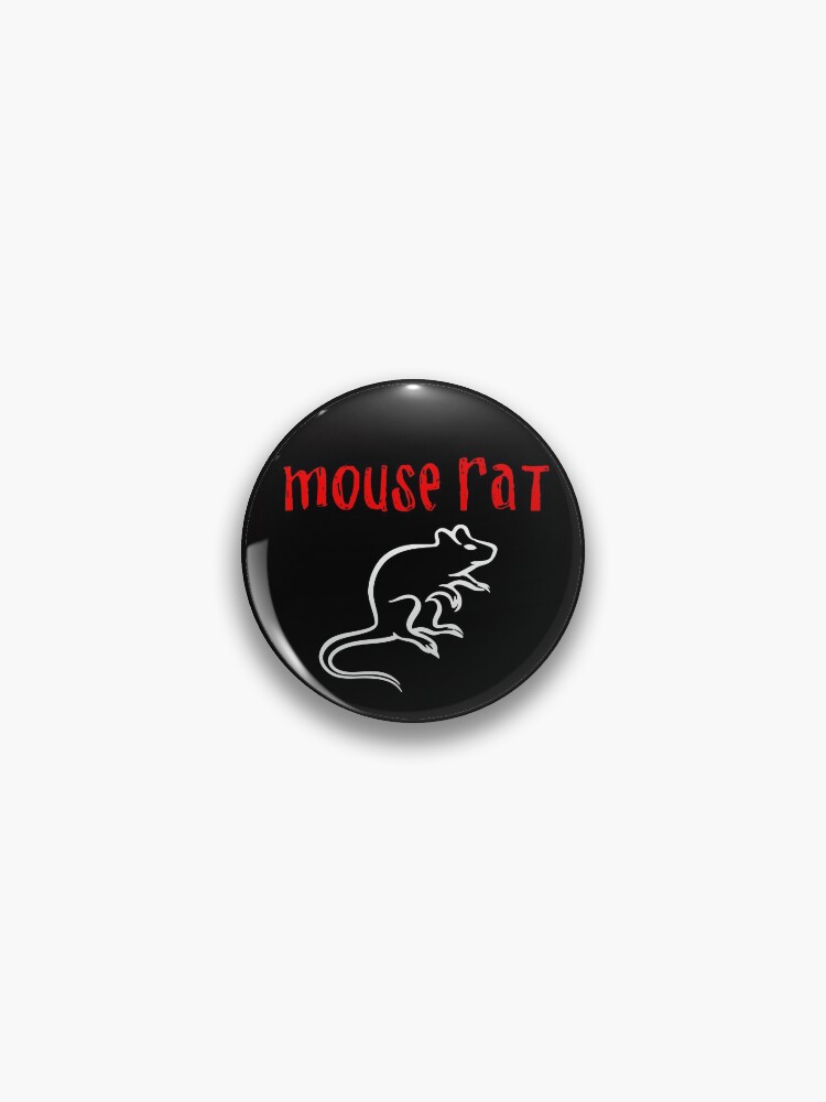 Thumbnail 1 of 3, Pin, Mouse Rat Logo - Parks and Rec designed and sold by NikkiMouse82.
