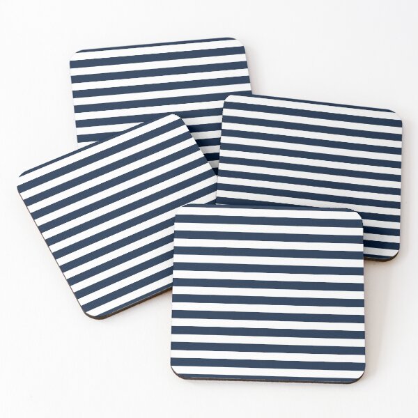 Item preview, Navy Blue White Stripe designed and sold by nish3300.