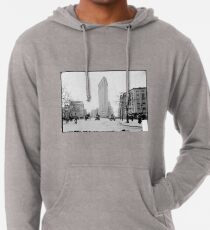 Sudadera con capucha ligera Vintage Photograph of The NYC Flat Iron Building