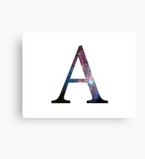 Galaxy Alpha Greek Letter Canvas Print