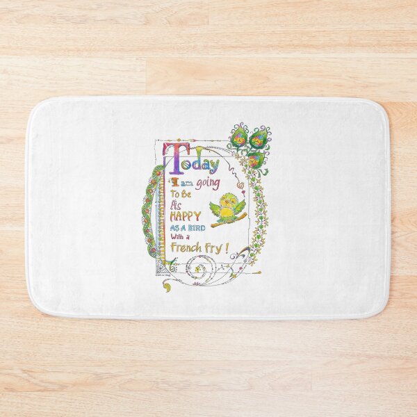 Item preview, Happy as a bird with a french fry designed and sold by CreativeBible.